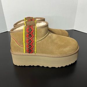 Classic Ultra Mini Braided Platform Boot